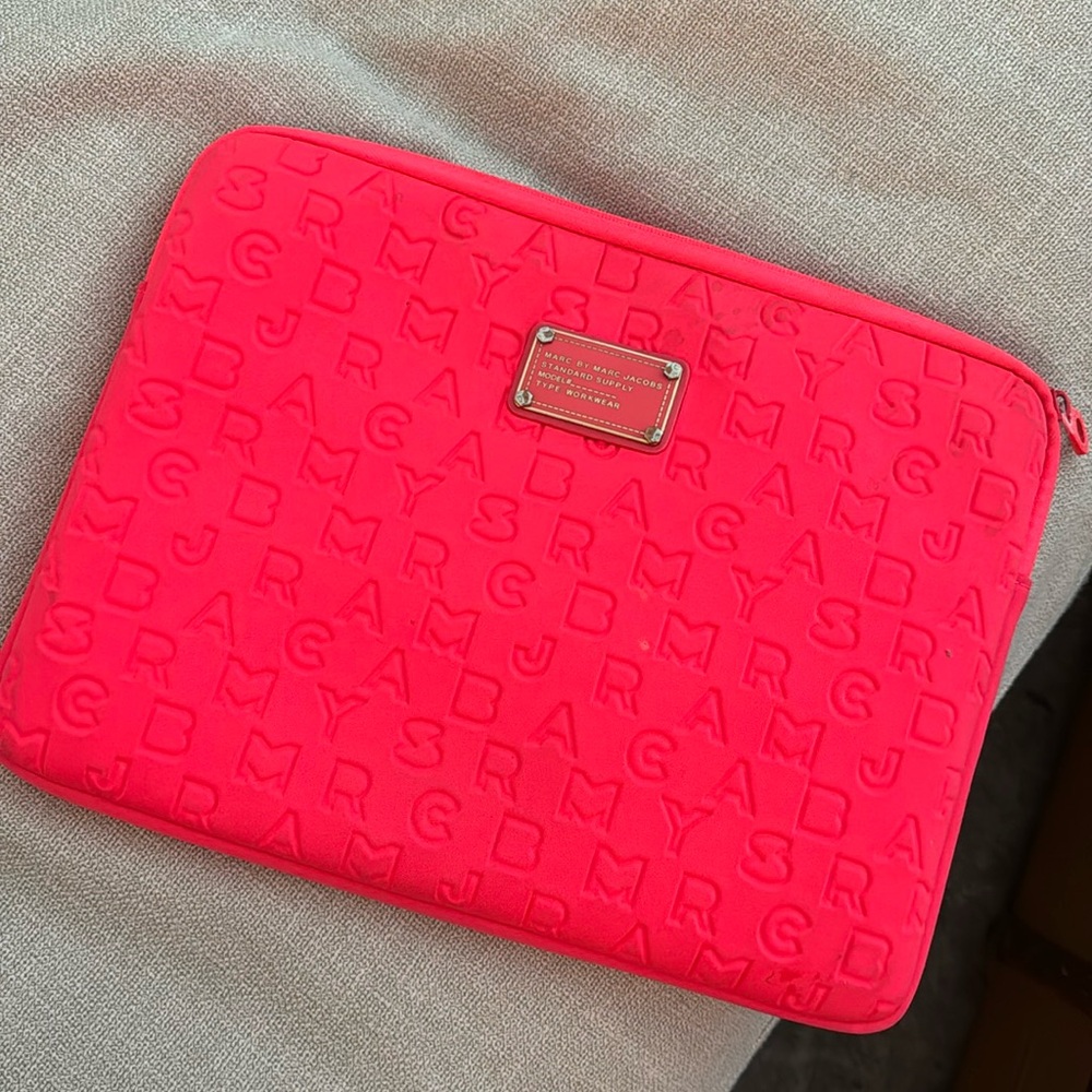 Marc Jacobs Neon Laptop Sleeve 13”